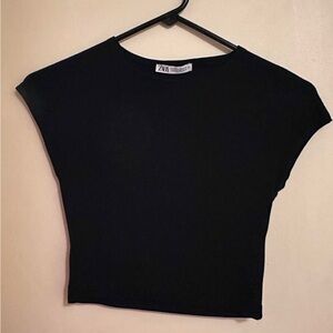 Zara Black Crop Top